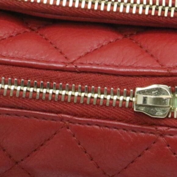 Chanel Quilted Lambskin Red Waist Bag Fanny Pack Gold Hardware 28373806 - Picture 12 of 16